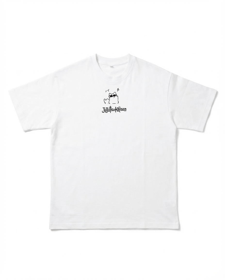 CAMISETA GOJO JJK OVERSIZE BLANCA 250GSM