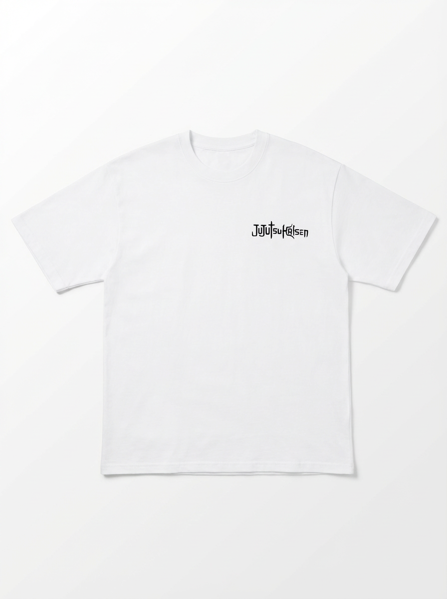 CAMISETA GOJO JJK OVERSIZE BLANCA