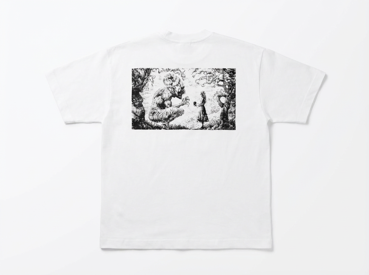 CAMISETA YMIR AOT OVERSIZE BLANCO