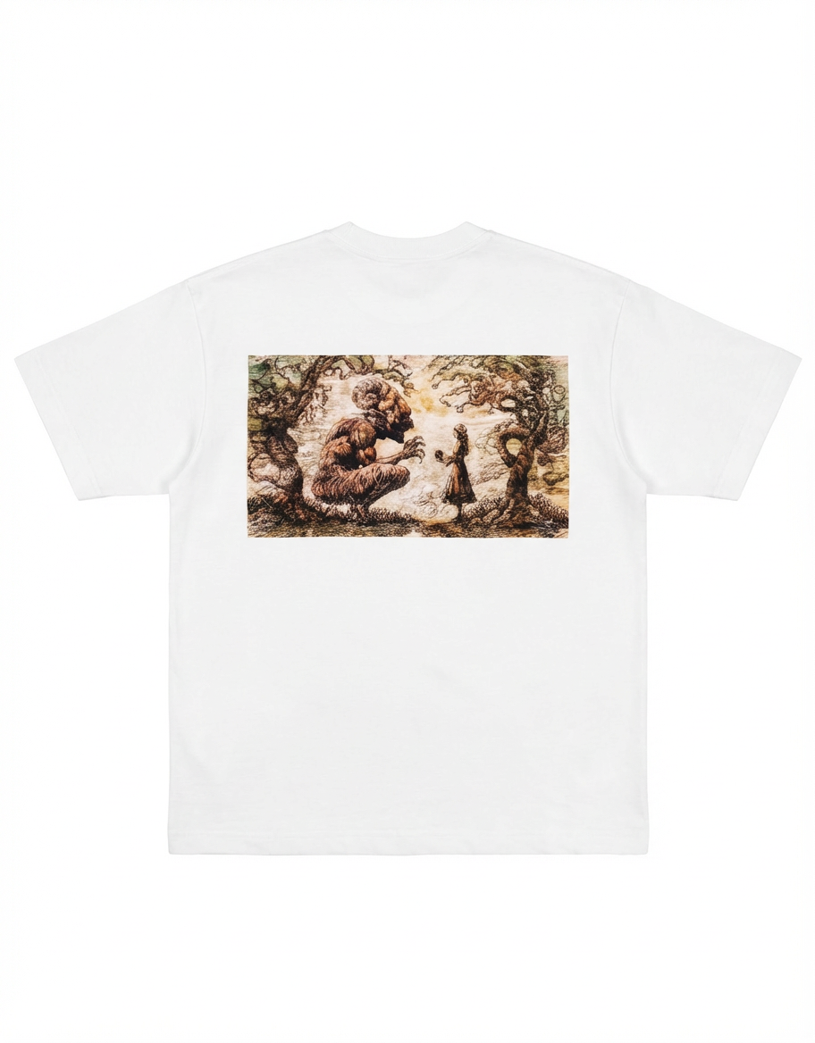 CAMISETA YMIR AOT OVERSIZE BLANCO