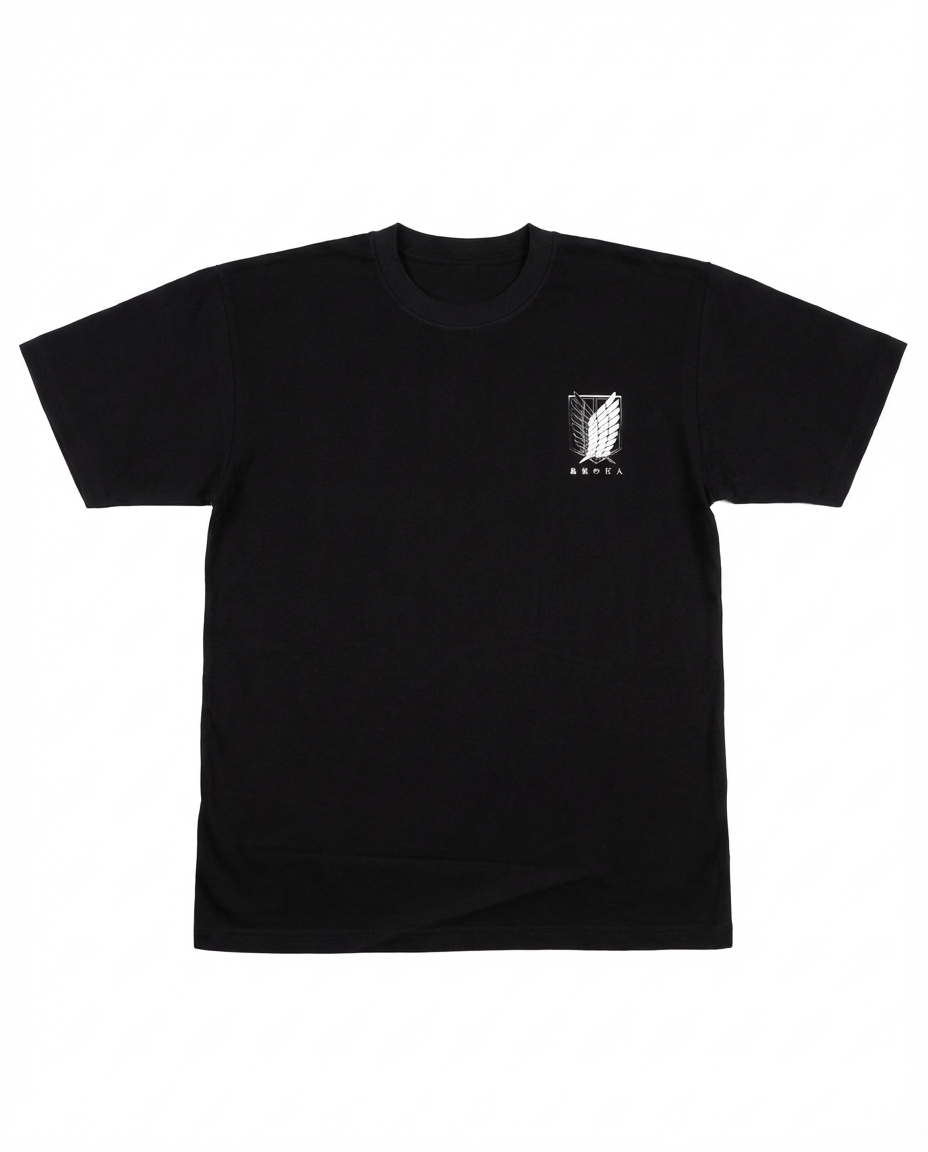 CAMISETA YMIR AOT OVERSIZE NEGRO