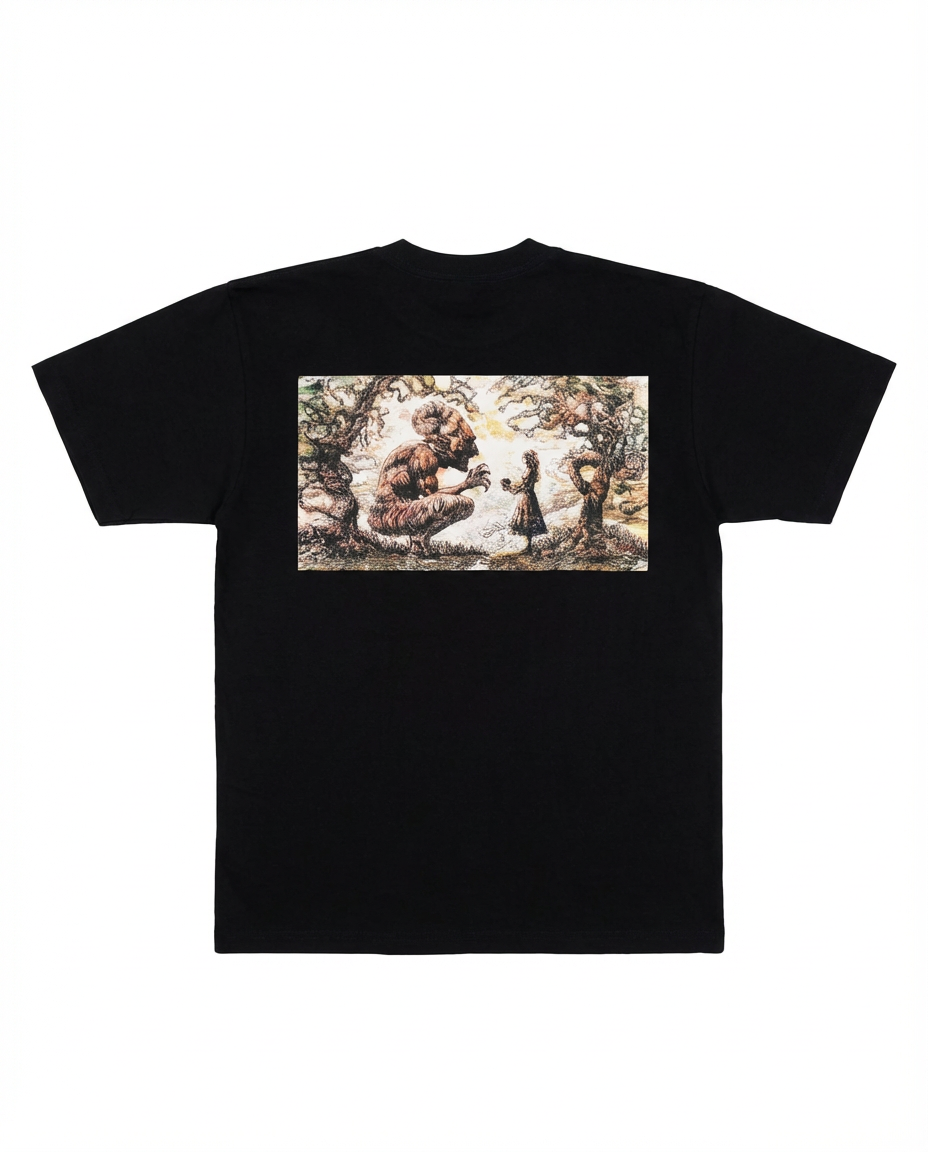 CAMISETA YMIR AOT OVERSIZE NEGRO